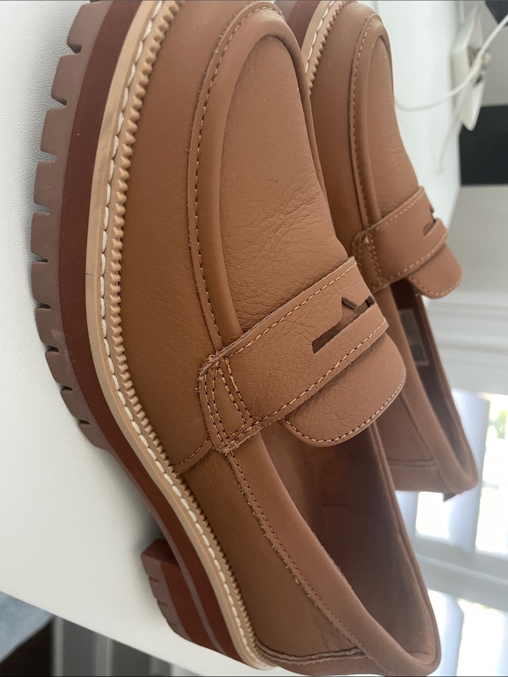 Toms Women’s Tan Leather Penny Loafers - Picture 11 of 11